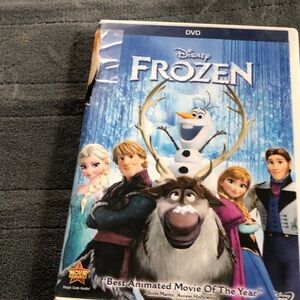 Disney Frozen DVD with Blue and White Cover